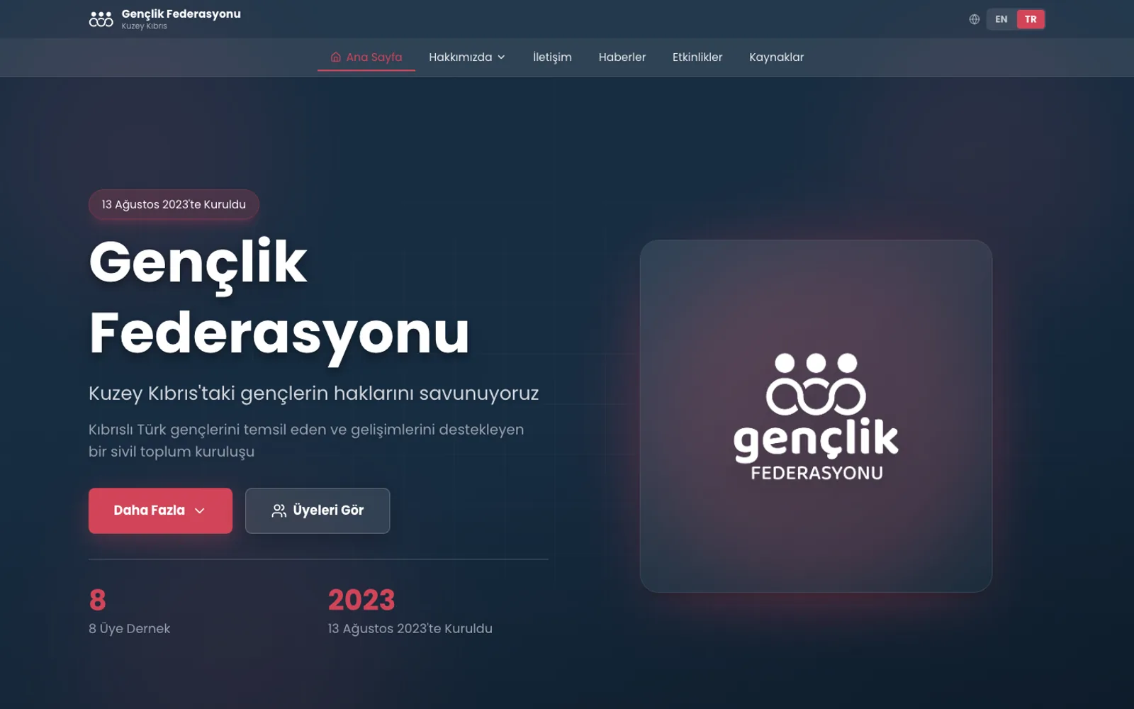 Gençlik Federasyonu — Sivil Toplum / Kurumsal, Kıbrıs